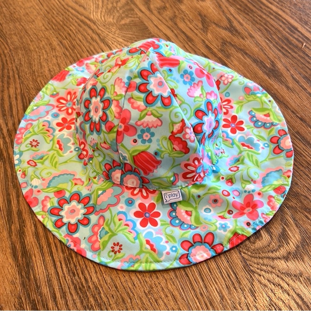 I play floral print baby water sun hat - Picture 2 of 6